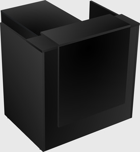 L-shaped modular reception
