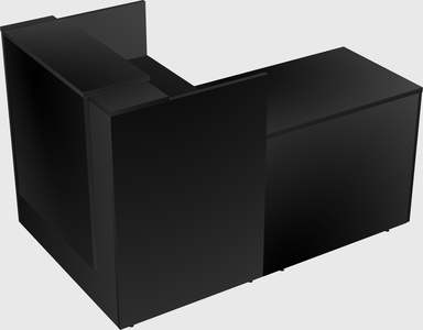 L-shaped modular reception