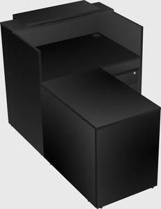 L-shaped modular reception