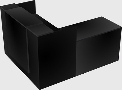 L-shaped modular reception