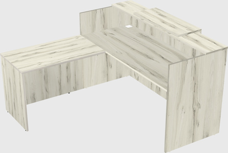 L-shaped modular reception