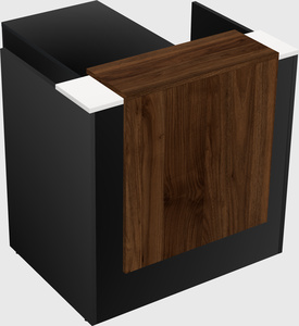 L-shaped modular reception