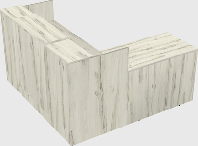 L-shaped modular reception