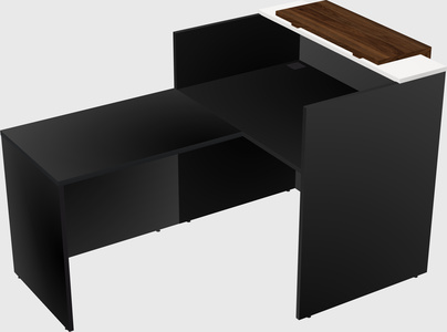 L-shaped modular reception
