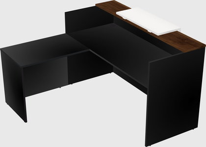 L-shaped modular reception
