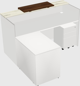 L-shaped modular reception