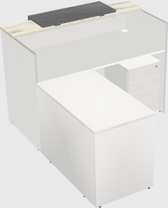 L-shaped modular reception