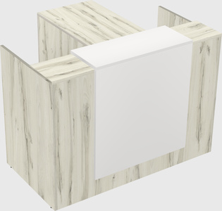 L-shaped modular reception