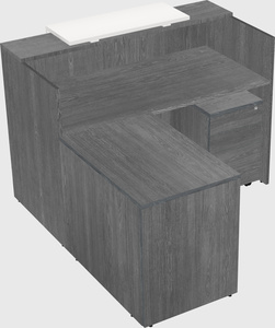 L-shaped modular reception