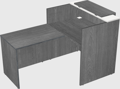 L-shaped modular reception