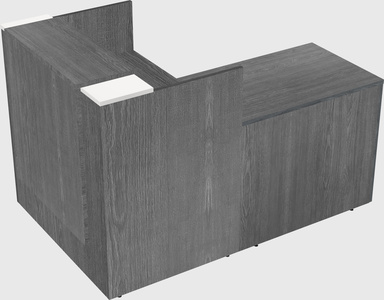 L-shaped modular reception