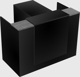 L-shaped modular reception