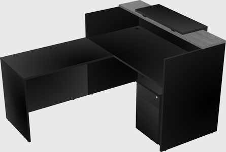 L-shaped modular reception