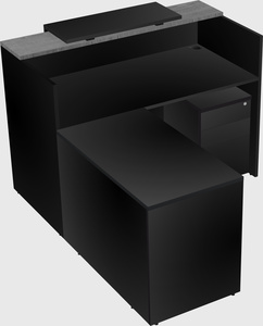 L-shaped modular reception