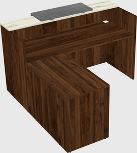 L-shaped modular reception