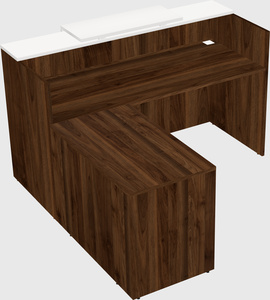 L-shaped modular reception