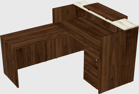 L-shaped modular reception