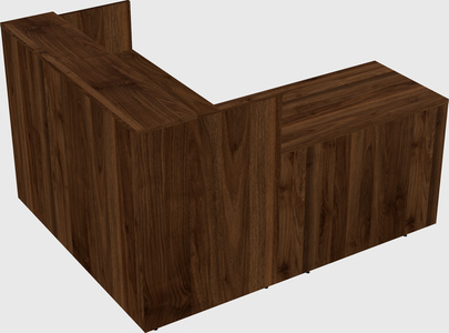 L-shaped modular reception