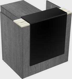 L-shaped modular reception