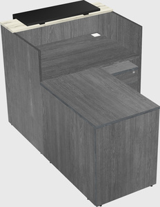 L-shaped modular reception