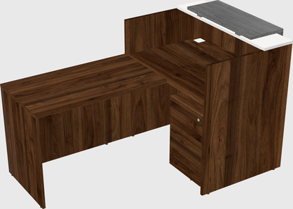 L-shaped modular reception