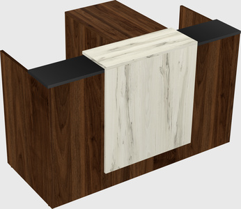 L-shaped modular reception
