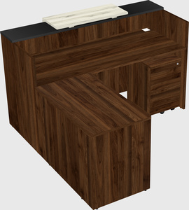 L-shaped modular reception