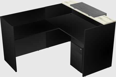 L-shaped modular reception
