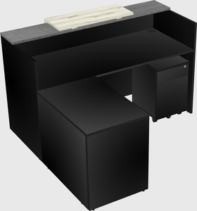 L-shaped modular reception