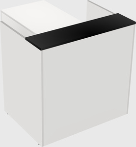 L-shaped modular reception
