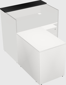 L-shaped modular reception