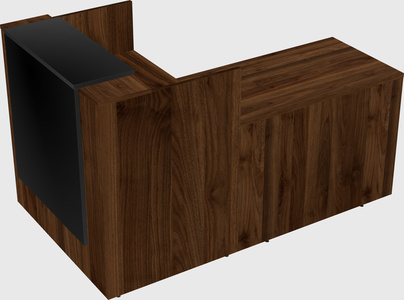 L-shaped modular reception