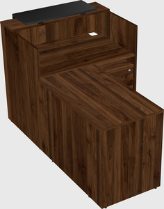 L-shaped modular reception