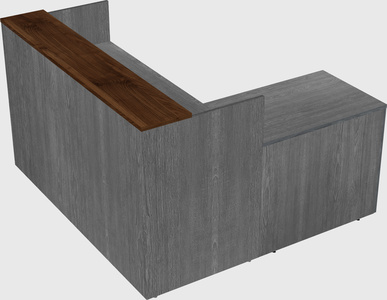 L-shaped modular reception