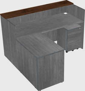 L-shaped modular reception