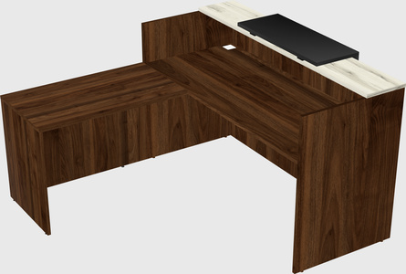 L-shaped modular reception