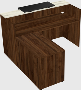 L-shaped modular reception