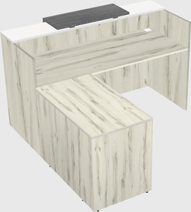 L-shaped modular reception