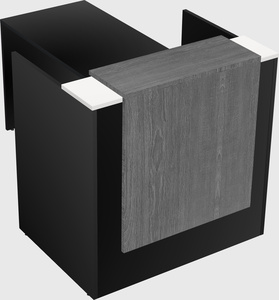L-shaped modular reception