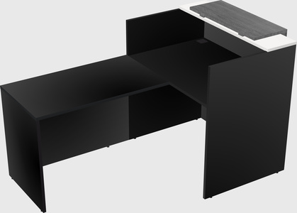 L-shaped modular reception