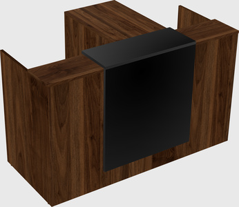 L-shaped modular reception
