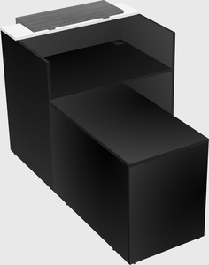 L-shaped modular reception