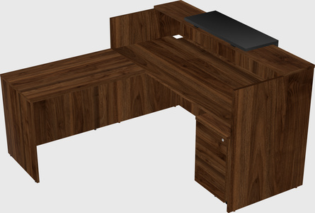 L-shaped modular reception