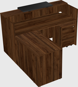 L-shaped modular reception