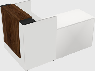 L-shaped modular reception