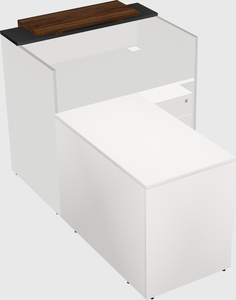 L-shaped modular reception