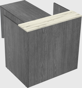 L-shaped modular reception