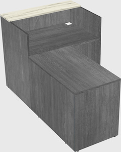 L-shaped modular reception