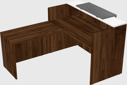 L-shaped modular reception