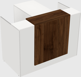 L-shaped modular reception